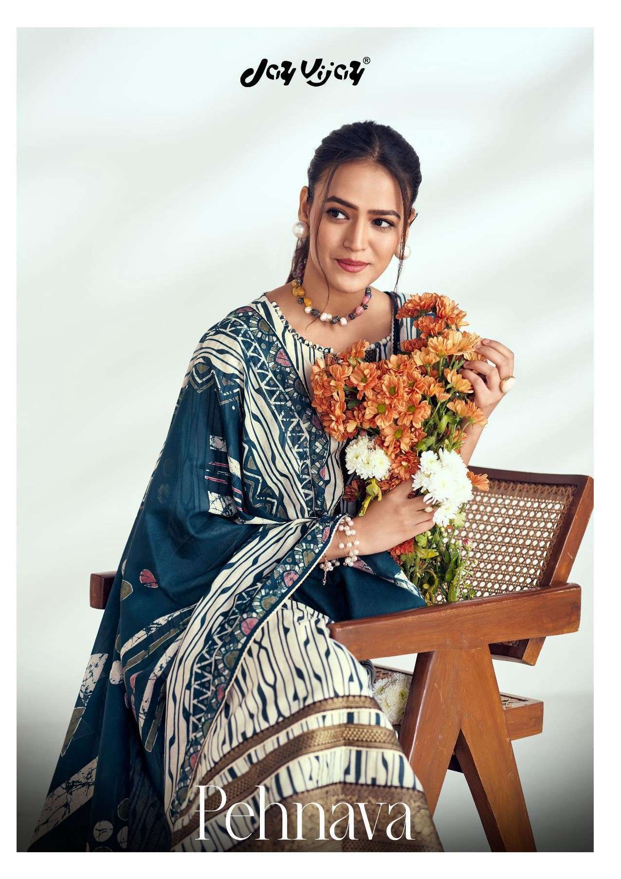 JAY VIJAY PEHNAVA COTTON BLOCK PRINTED SALWAR KAMEEZ WHOLESALER 