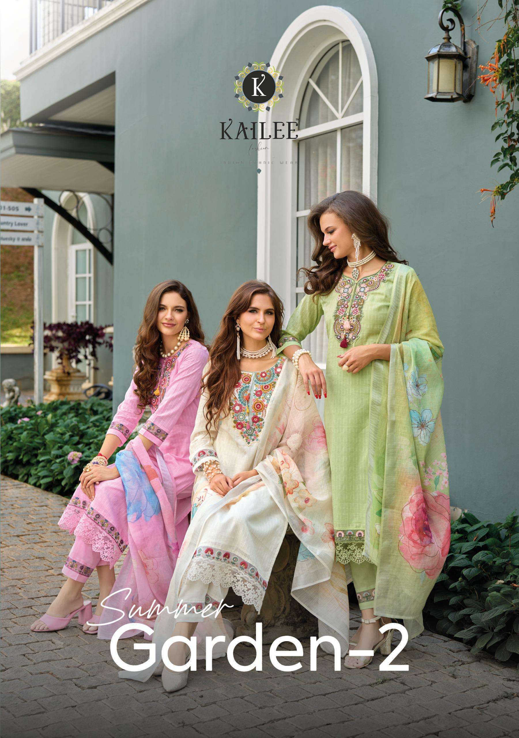 KAILEE FASHION SUMMER GARDEN VOL-2  FANCY KURTI WHOLESALE RATE 