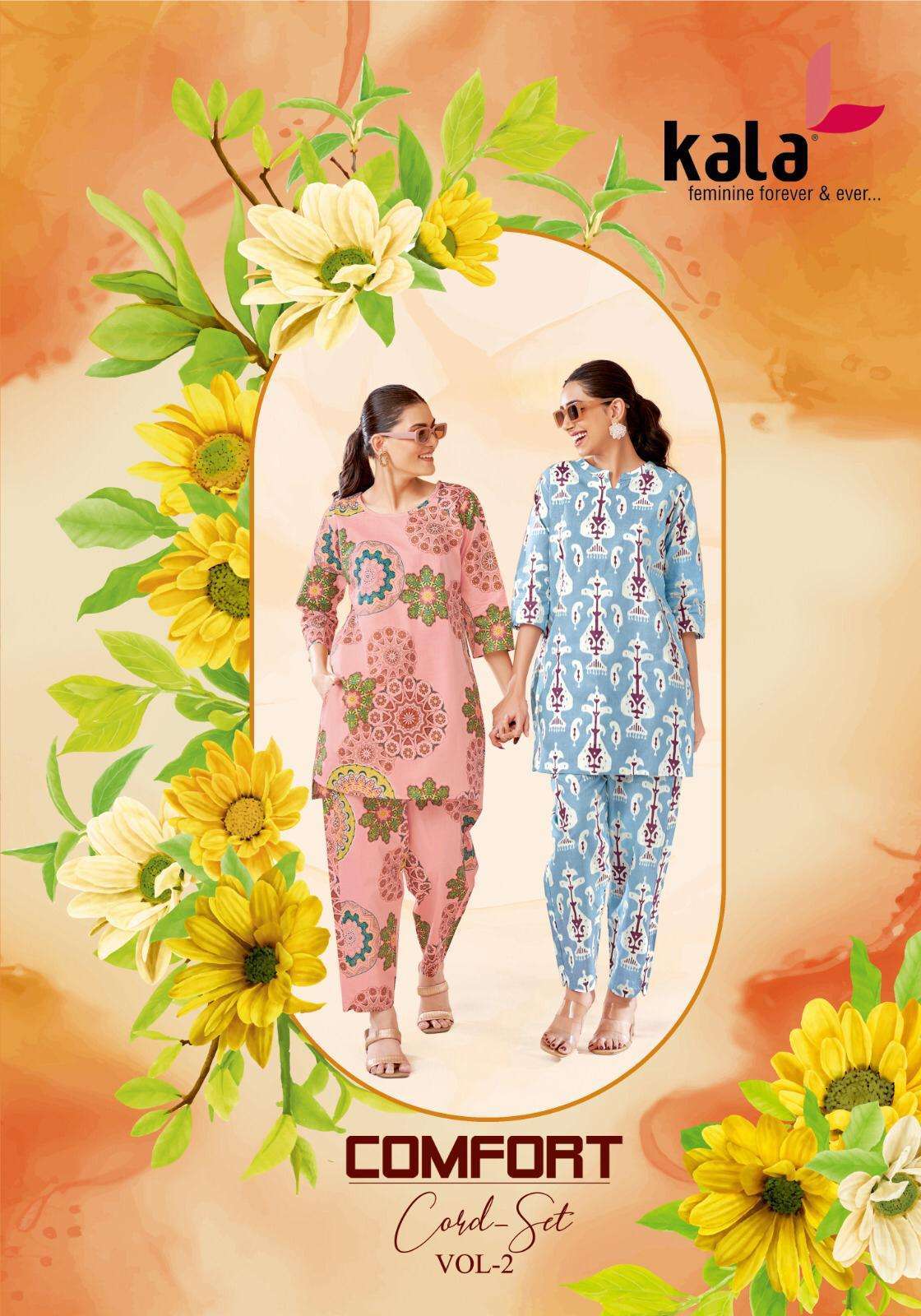 KALA FASHION COMFORT CORD SET VOL-2 COTTON PRINTED CORD SET SUPPLIER 