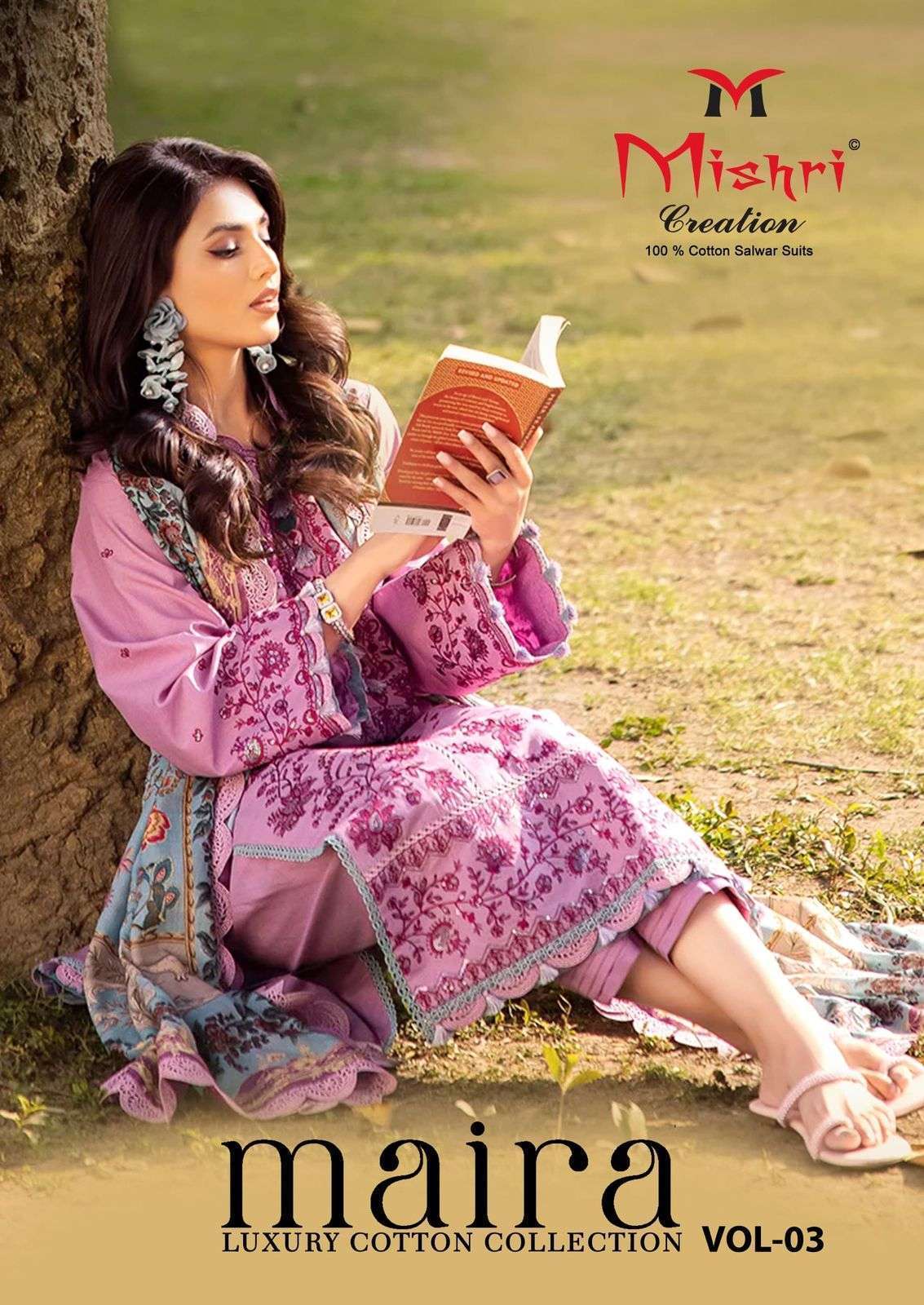 MISHRI CREATION MAIRA VOL-3 KARACHI COTTON PRINTED SALWAR KAMEEZ WHOLESALER 