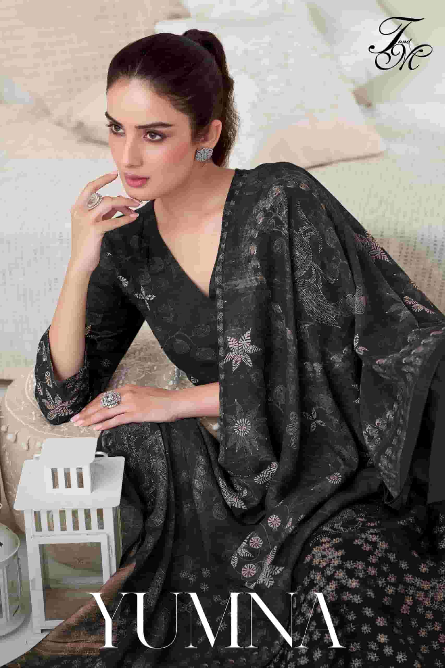 T AND M DESIGNER YUMNA LINEN COTTON DIGITAL PRINTED SALWAR KAMEEZ WHOLESALER 