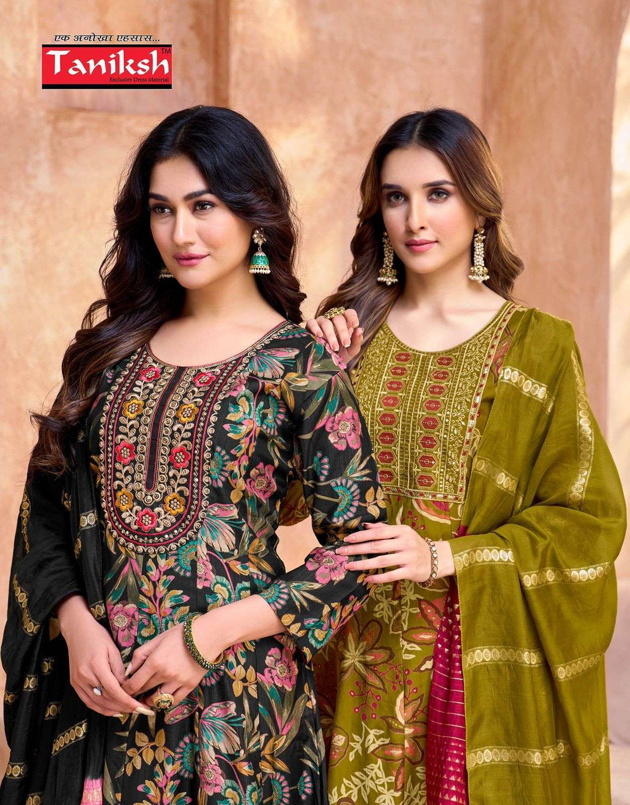 TANIKSH SAMA VOL 2 ANARKALI STYLE DESIGNER KURTI MANUFACTURER 