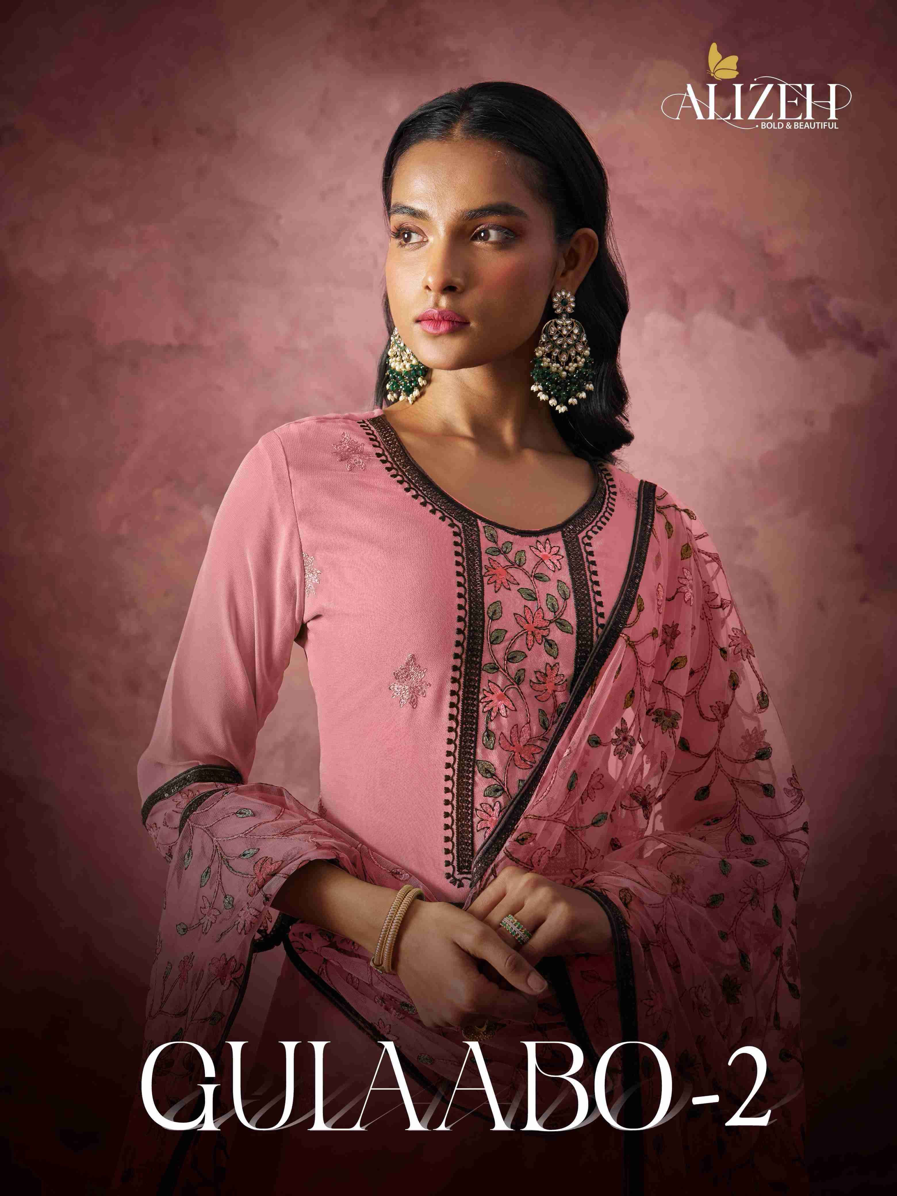 ALIZEH GULAABO VOL-2 GEORGETTE PARTY WEAR SALWAR SUIT WHOLESALE RATE