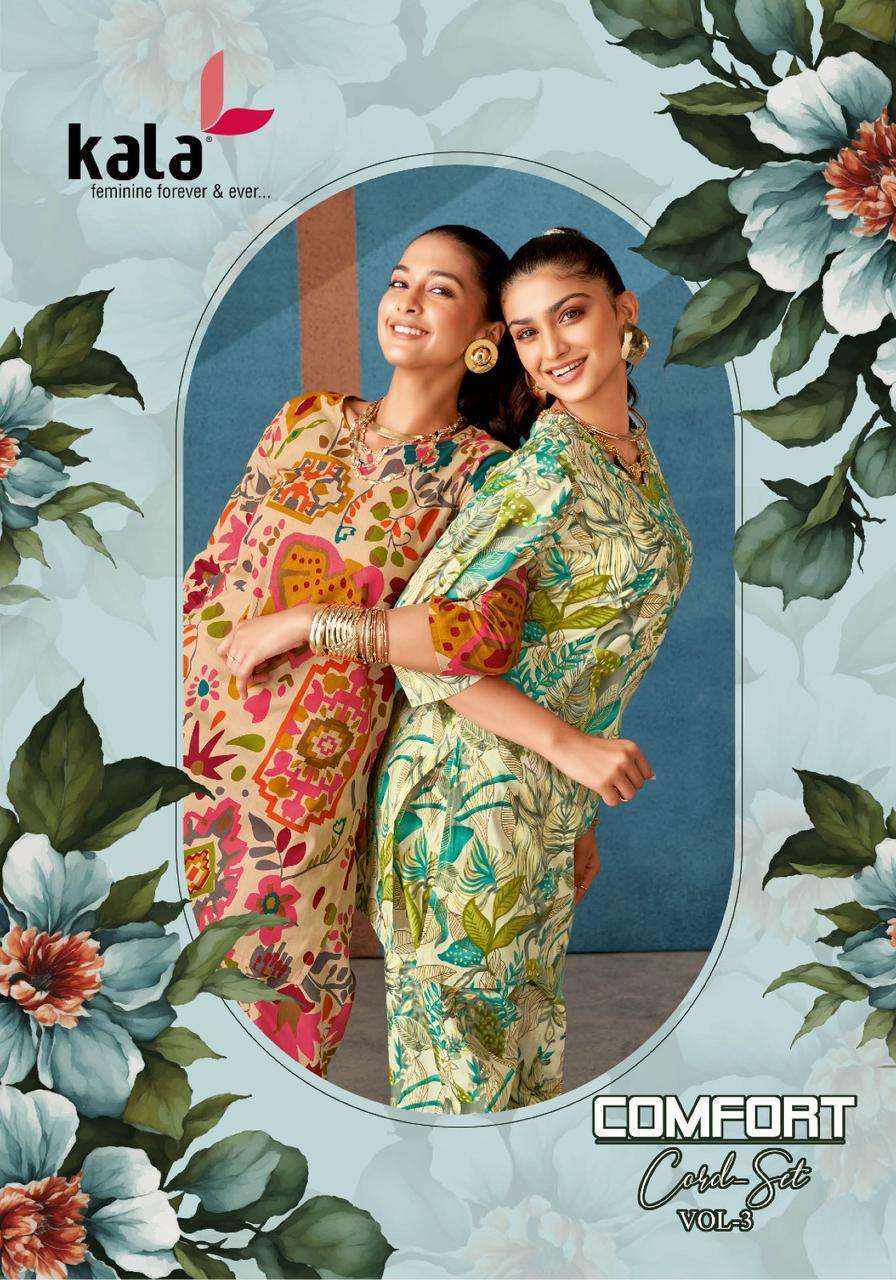 KALA FASHION COMFORT CORD SET VOL-3 COTTON PRINTED CORD SET SUPPLIER 