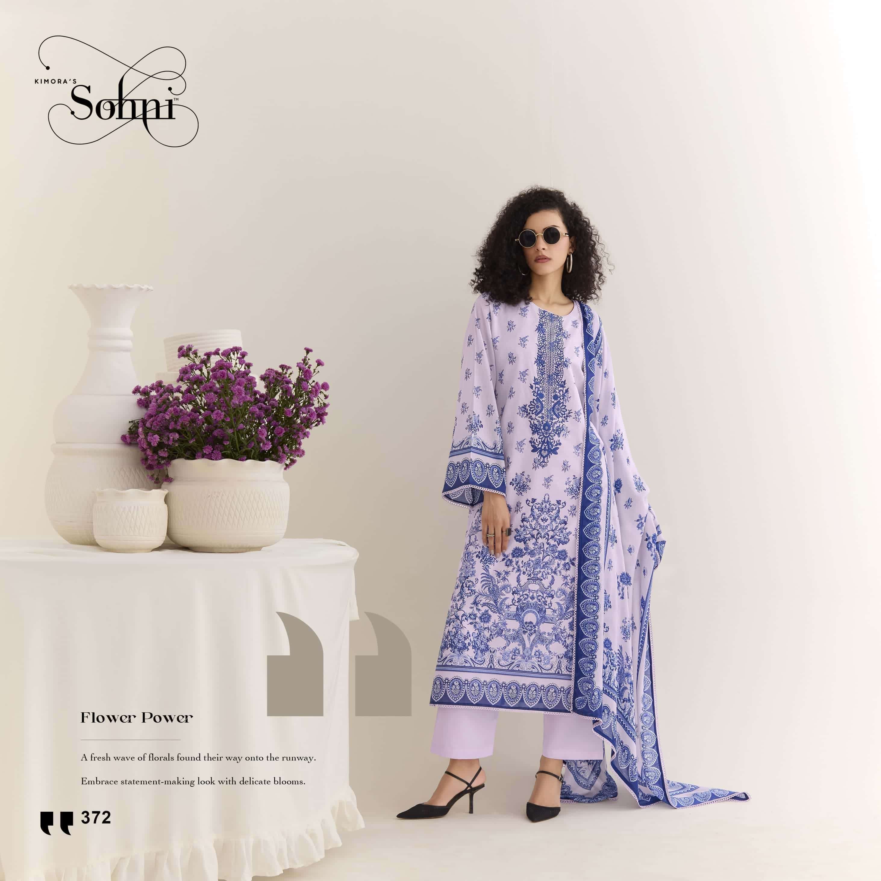 KIMORA SOHNI EDEN  LAWN COTTON DIGITAL PRINTED UNSTITCHED SALWAR KAMEEZ CATALOG EXPORTER
