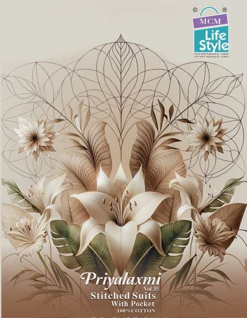 MCM LIFESTYLE PRIYALAXMI VOL-35 PURE COTTON PRINTED DRESS MATERIAL WHOLESALE RATE