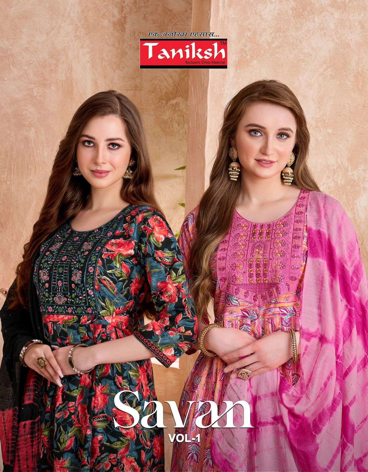 TANIKSH SAVAN VOL-1  RAYON FOIL PRINTED NAYRA STYLE KURTI ONLINE SUPPLIER 
