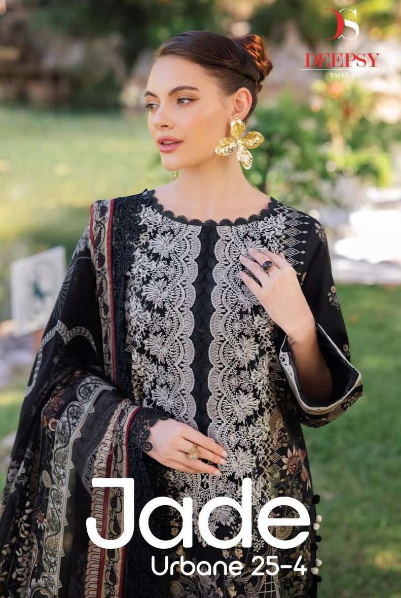DEEPSY JADE URBAN 25-4  COTTON PATCH WORK PAKISTANI SUIT EXPORTER