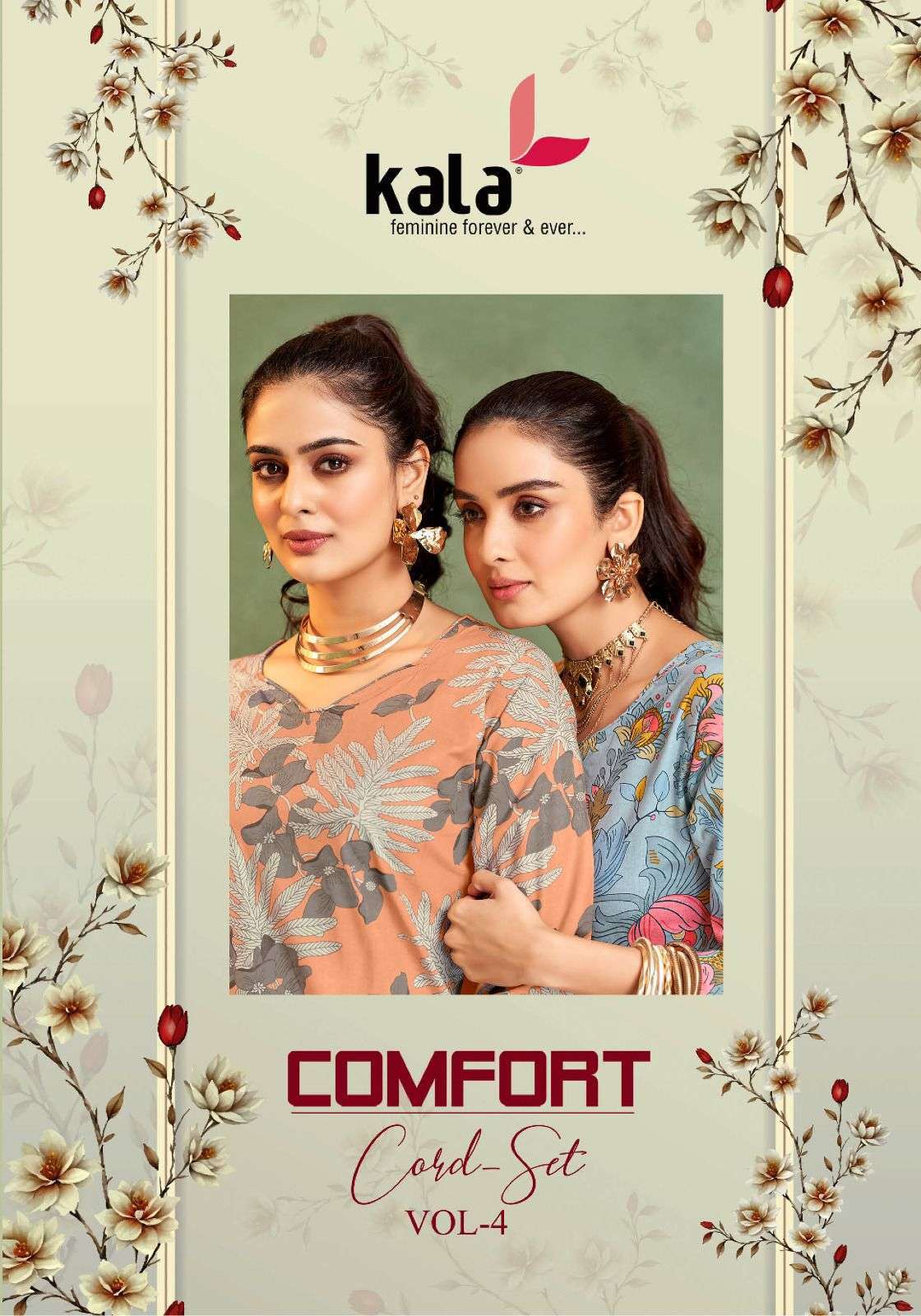 KALA FASHION COMFORT CORD SET VOL-4 COTTON PRINTED CORD SET SUPPLIER 