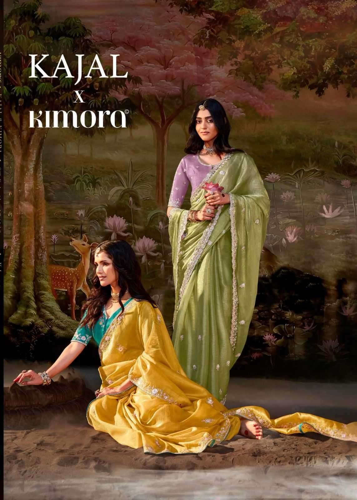 KIMORA  KAJAL VO-15 5341 TO 5355 DESIGNER  FANCY SAREE BEST RATE  