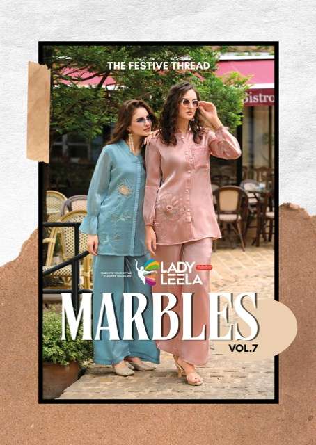 LADY LEELA MARBLES VOL-7 STYLISH CORD SET EXPORTER 