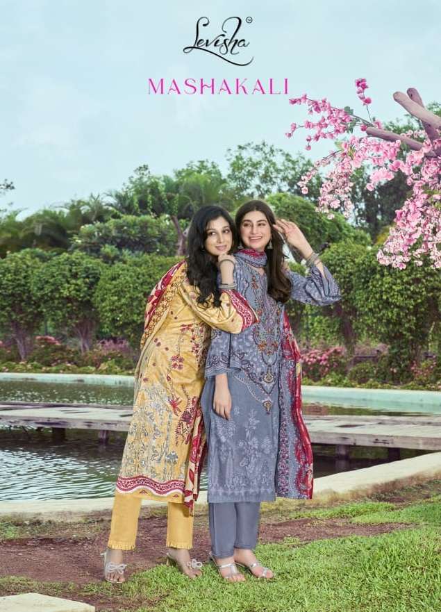 LEVISHA MASHAKALI CAMRIC LAWN COTTON FANCY SALWAR SUIT CATALOGUE ONLINE SUPPLIER 