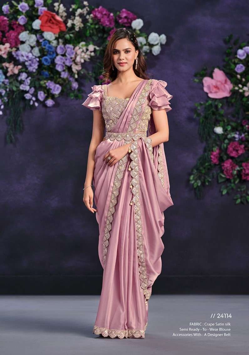 MAHOTSAV MOHMANTHAN RIONA 24100 SERIES FANCY SILK READY TO WEAR SAREE COLLECTION SUPPLIER 