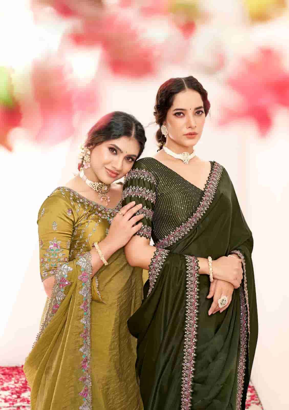 MAHOTSAV NORITA VARYA 44100 TO 44117 DESIGNER PARTY WEAR SILK SAREE CATALOG SUPPLIER 