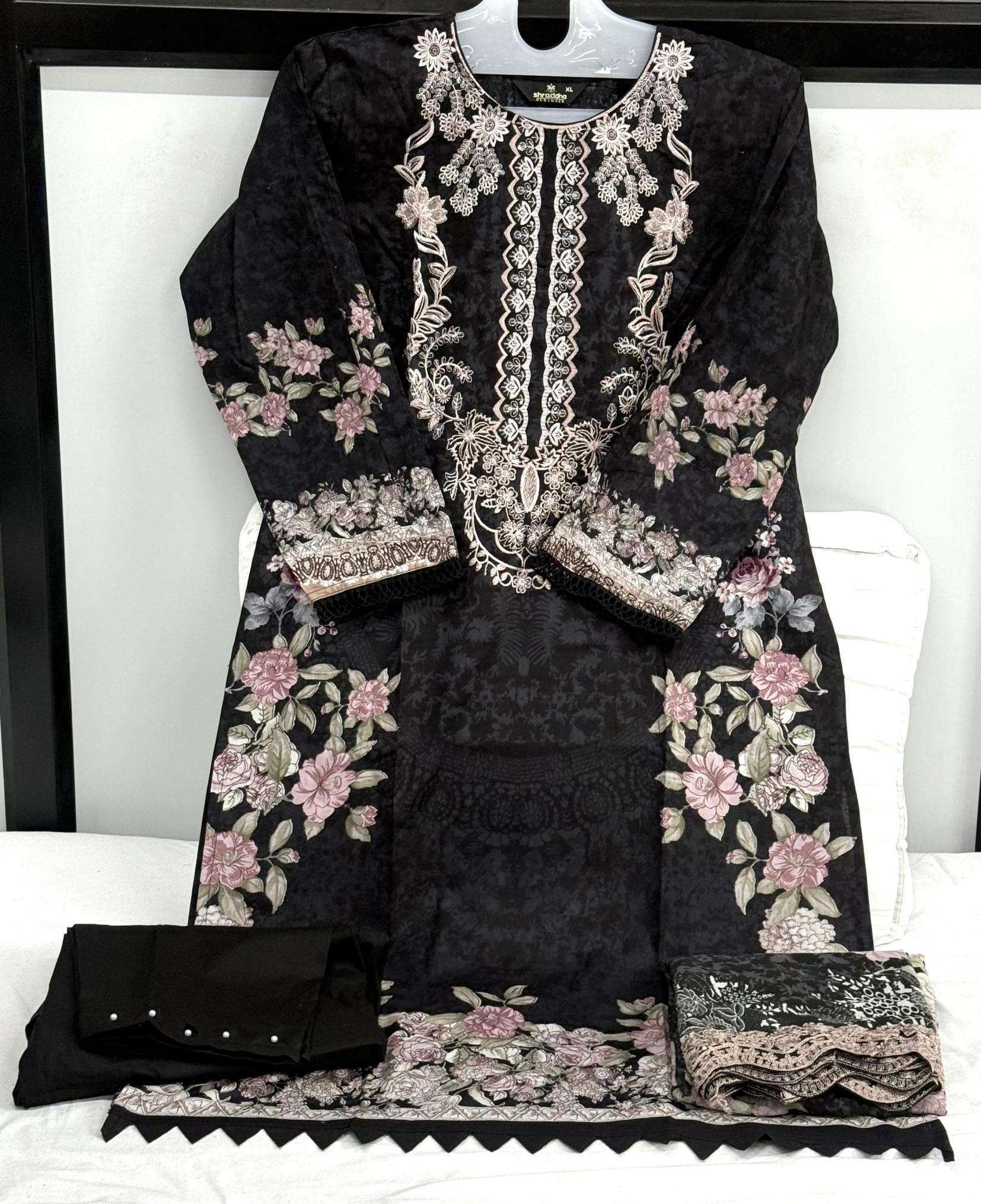 SHRADDHA DESIGNER NEEDLE WONDER VOL-2  DESIGNER READYMADE PAKISTANI COTTON SUIT