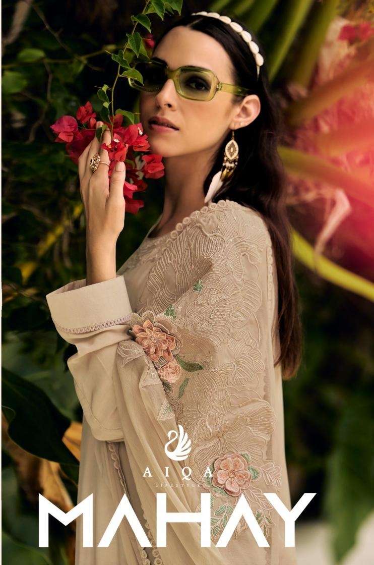 AIQA LIFESTYLE MAHAY PURE BEMBERG SILK DESIGNER FESTIVEL WEAR LADIES SUIT WHOLESALER 