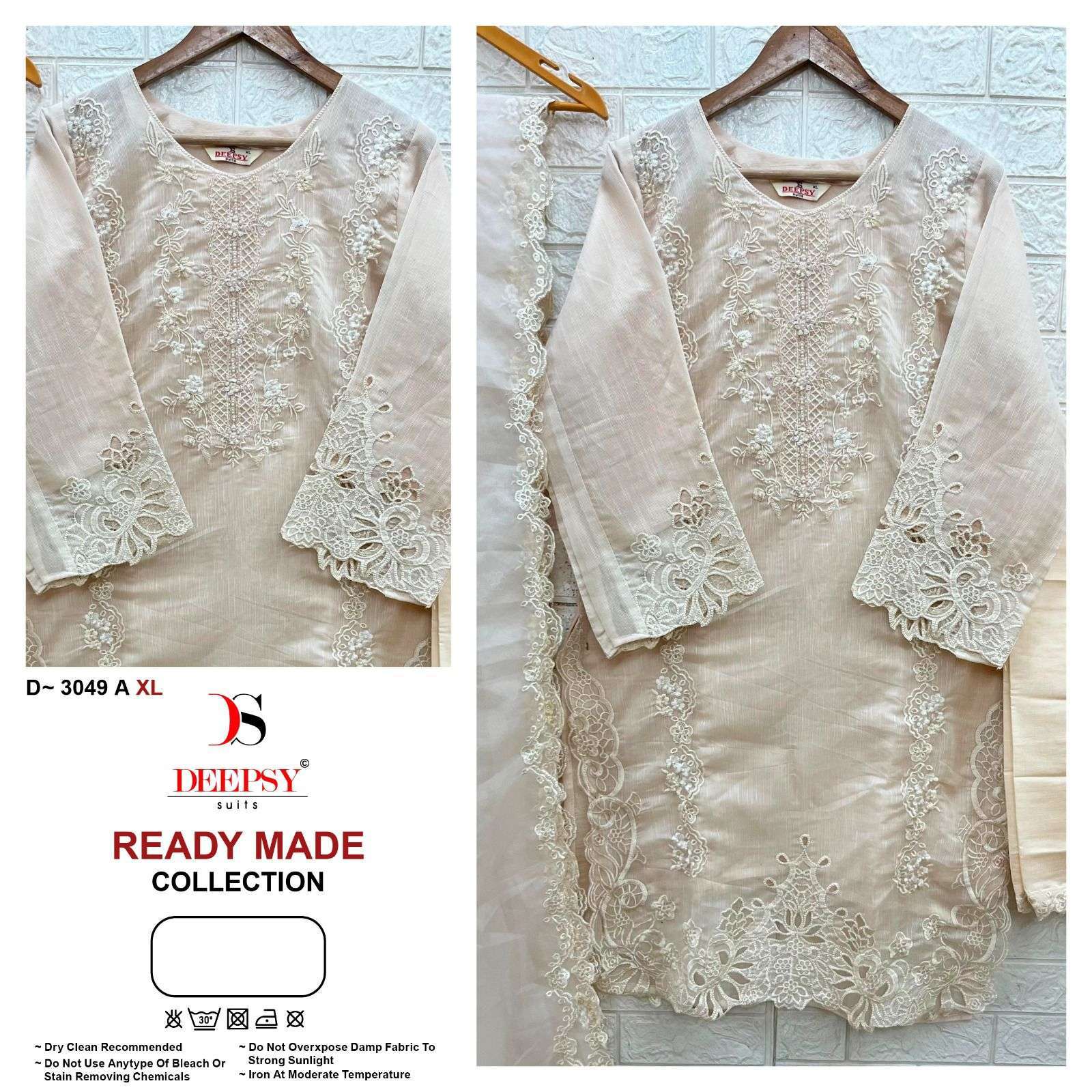 DEEPSY D 3049 COLOURS FANCY EMBRODERY HANDWORK  DESIGNER READYMADE PAKISTANI  SUIT WHOLESALER 