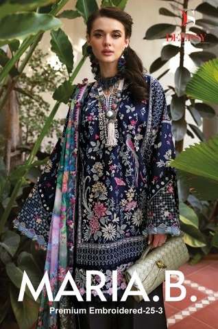 DEEPSY MARIA B PREMIUM EMBROIDERED 25-3  STYLISH PAKISTANI SUIT CATALOG SUPPLIER 