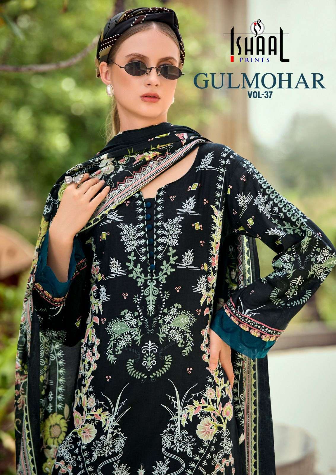 ISHAAL PRINT GULMOHAR VOL-37  LAWN COTTON EMBRODERY WORK SALWAR KAMEEZ WHOLESALER 