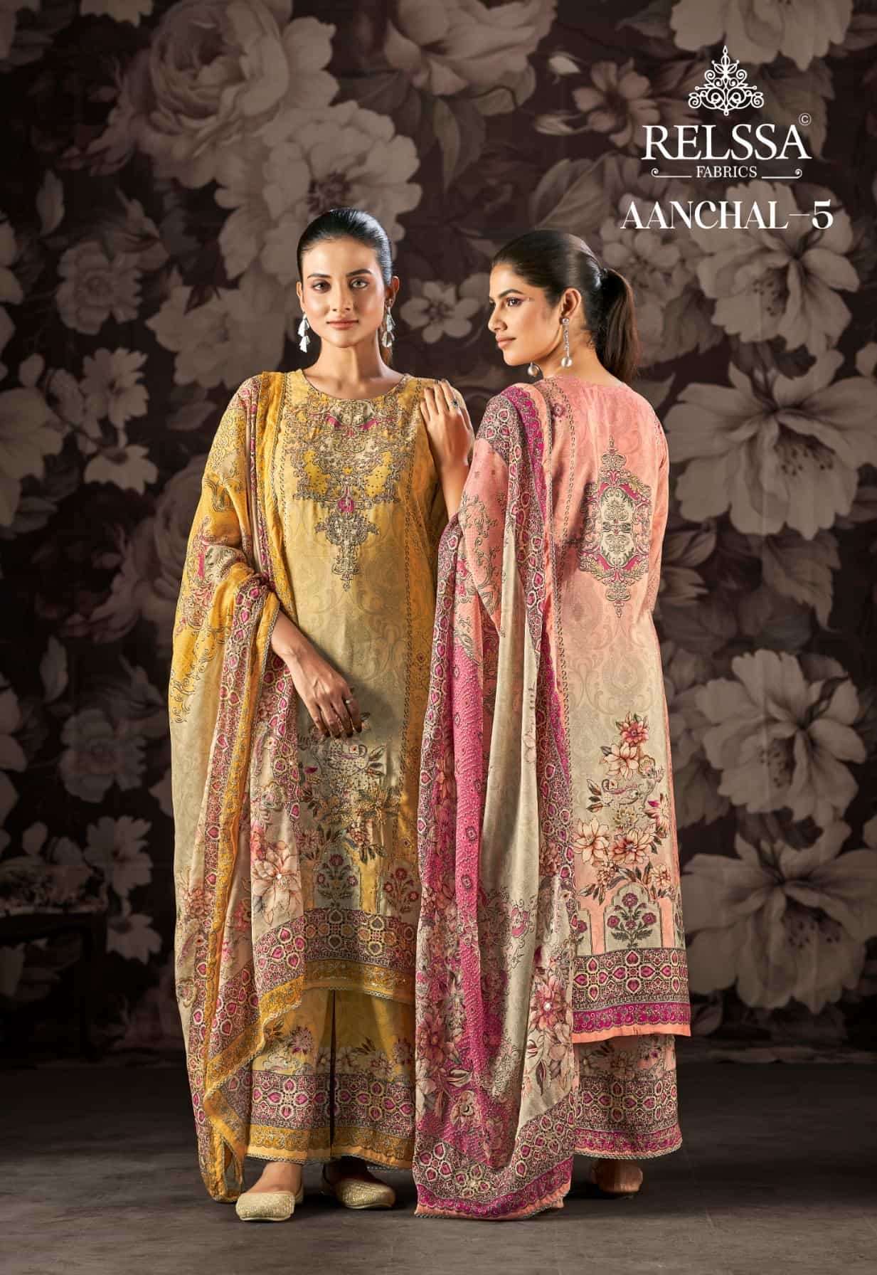 RELSSA AANCHAL VOL-5 FANCY DIGITAL PRINTED STYLISH SALWAR KAMEEZ SUPPLIER 