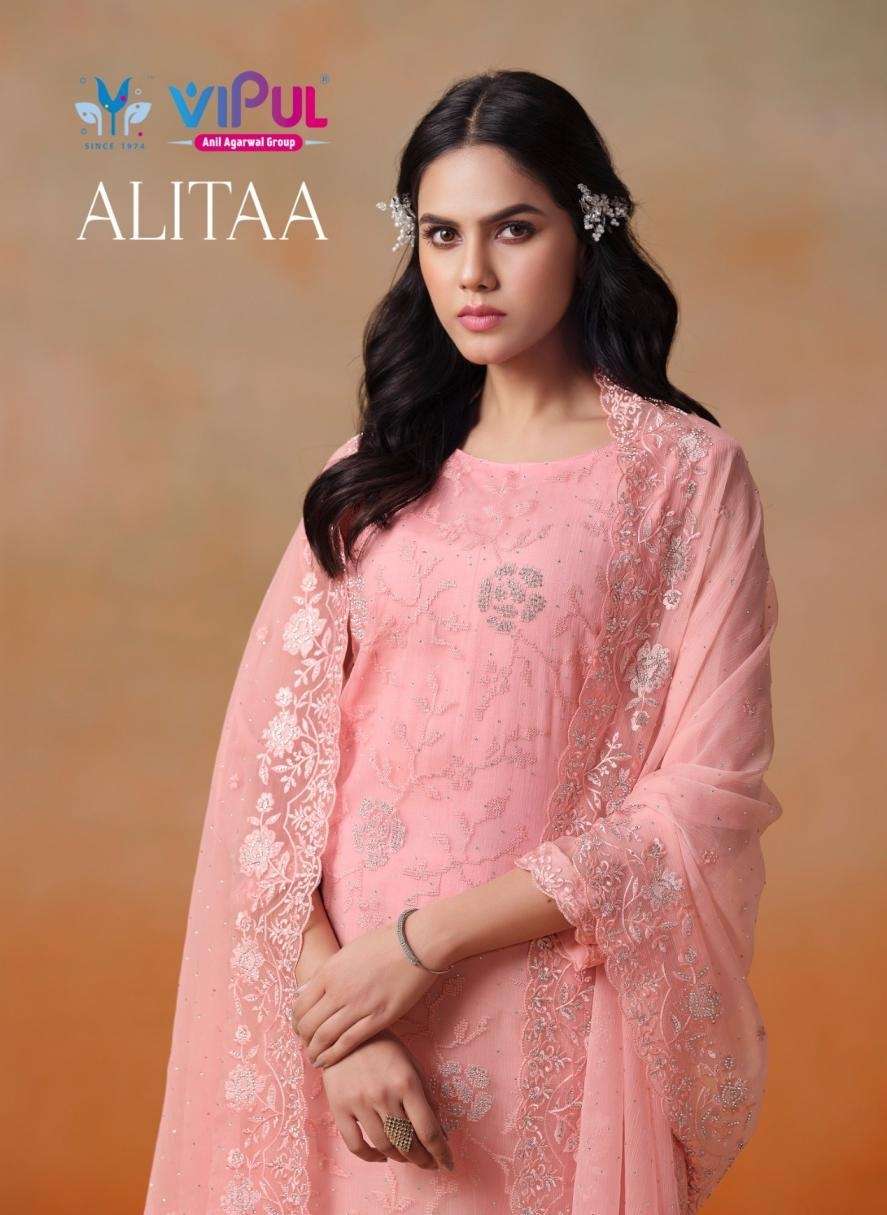 VIPUL FASHION ALITAA  CHIFFON FANCY SALWAR SUIT EXPORTER IN INDIA
