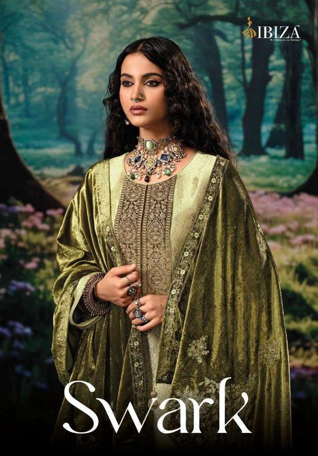 IBIZA LIFESTYLE SWARK DESIGNER SILK JACQUARD PARTYWEAR LADIES  SUIT CATALOG SUPPLIER 