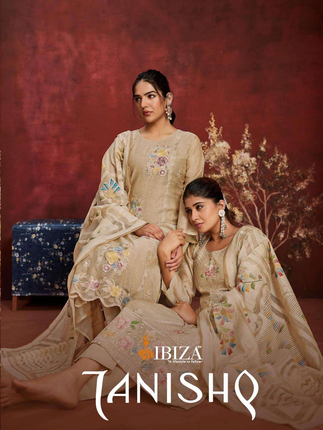 IBIZA LIFESTYLE TANISHQ DESIGNER ORGNIC SILK STYLISH SALWAR KAMEEZ CATLOG DEALER IN INDIA 