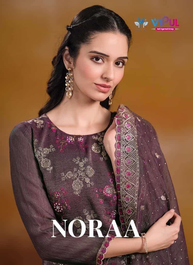 VIPUL FASHION NORAA  ORGANZA FANCY EMBRODERY WORK PARTY WEAR SALWAR SUIT  EXPORTER 