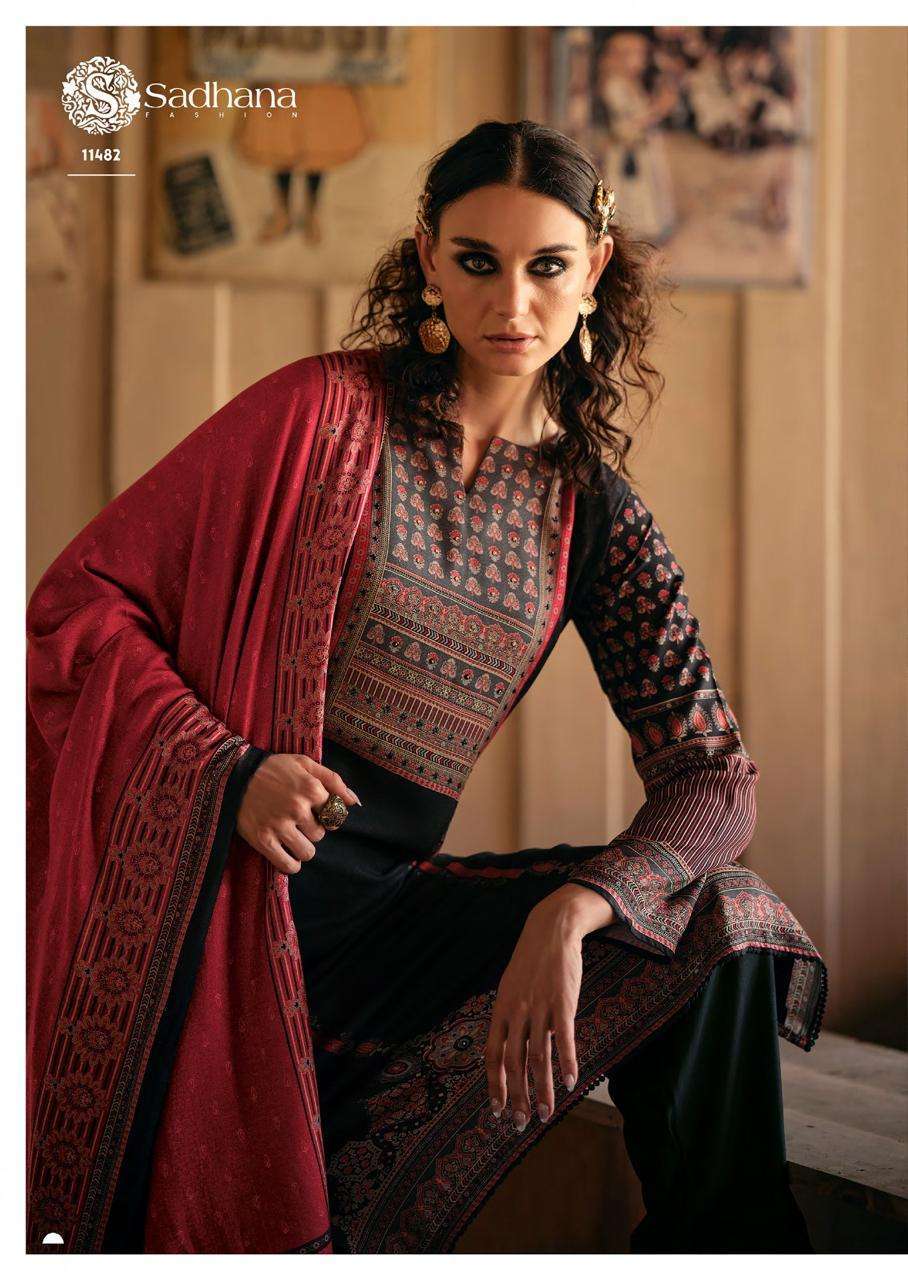 SADHNA FASHION SERENE VISCOSE PASHMINA DIGITAL PRINTED WINTER SALWAR SUIT DEALER 