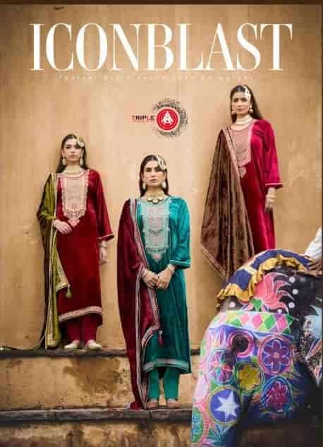 TRIPLE AAA ICONBLAST VISCOSE MAKHMAL DESIGNER VELVET SUIT SUPPLIER IN INDIA 