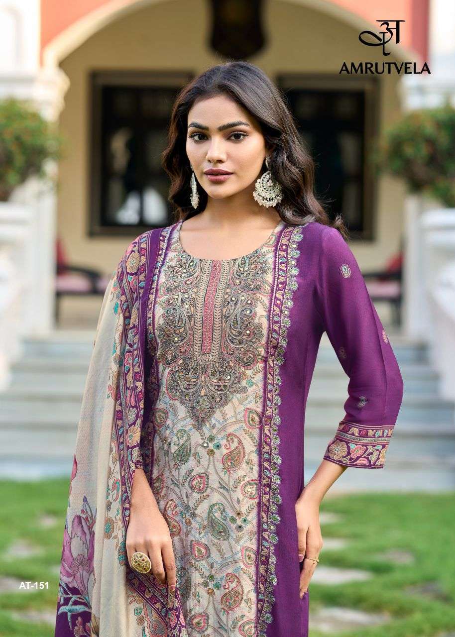 AMRUTVELA 151 VISCOSE MUSLIN DIGITAL PRINTED SALWAR KAMEEZ DEALER IN INDIA 