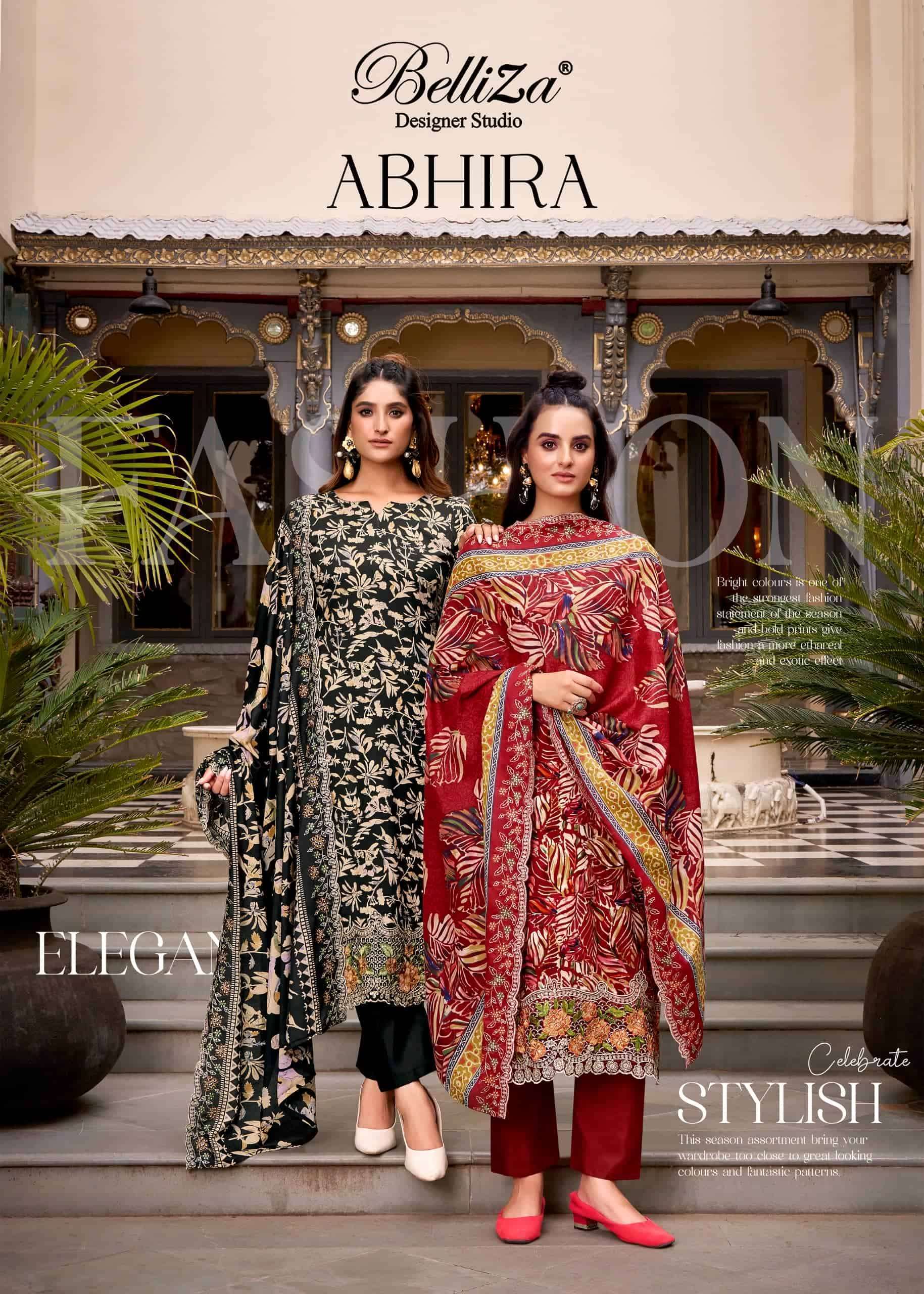 BELLIZA DESIGNER ABHIRA PURE COTTON EMBRODERY WORK SALWAR KAMEEZ WHOLESALER 