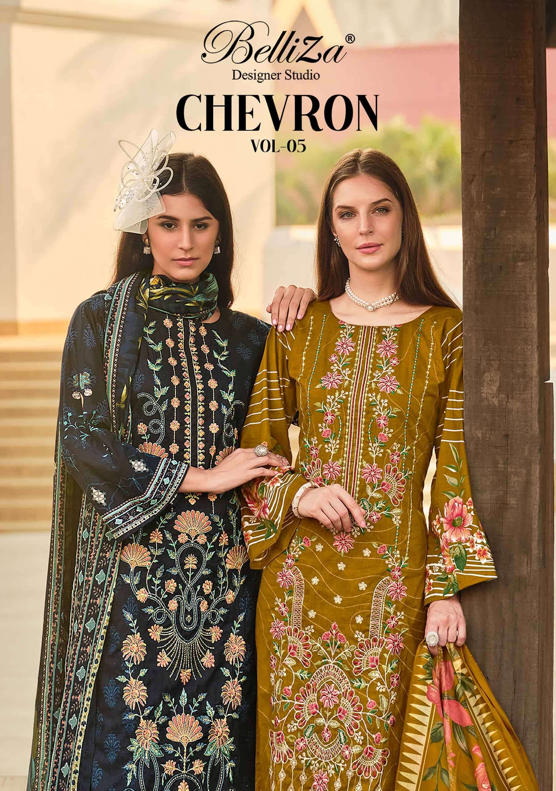 BELLIZA DESIGNER CHEVRON VOL-5 DIGITAL PRINTED COTTON SALWAR KAMEEZ WHOLESALE RATE 