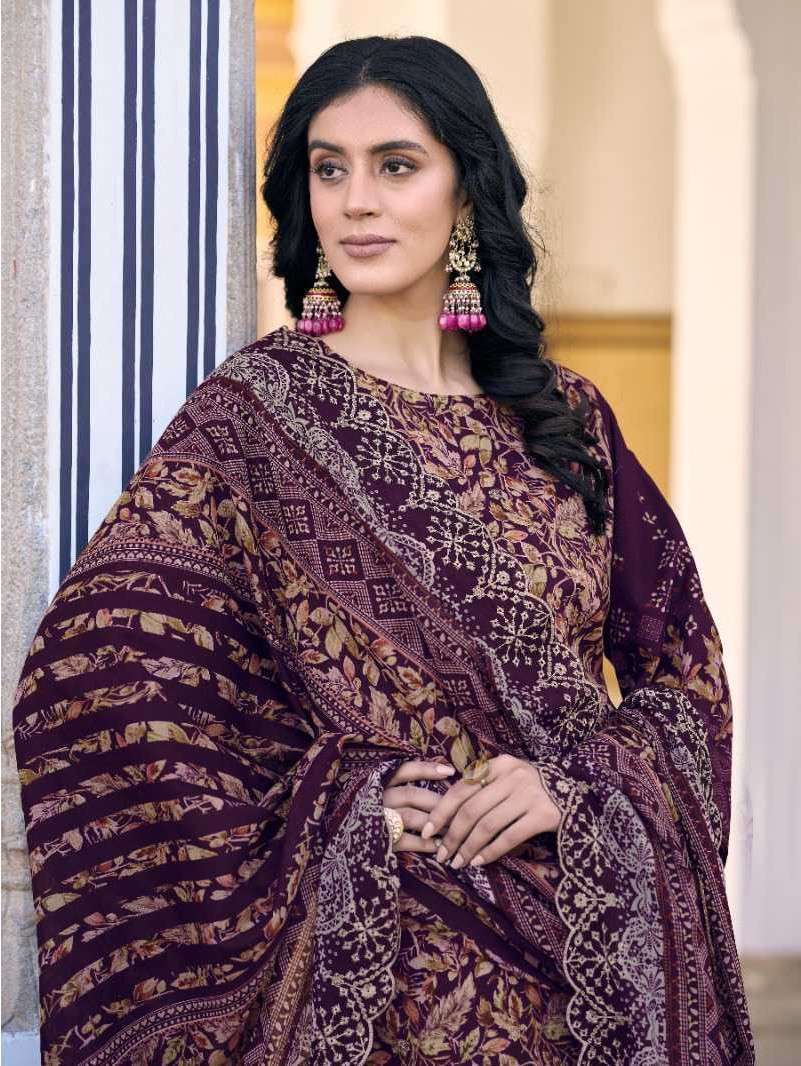PAKIZA PRINT FARAZ NX VOL 12 LAWN COTTON KASHMIRI EMBRODERY WORK SALWAR KAMEEZ WHOLESALER