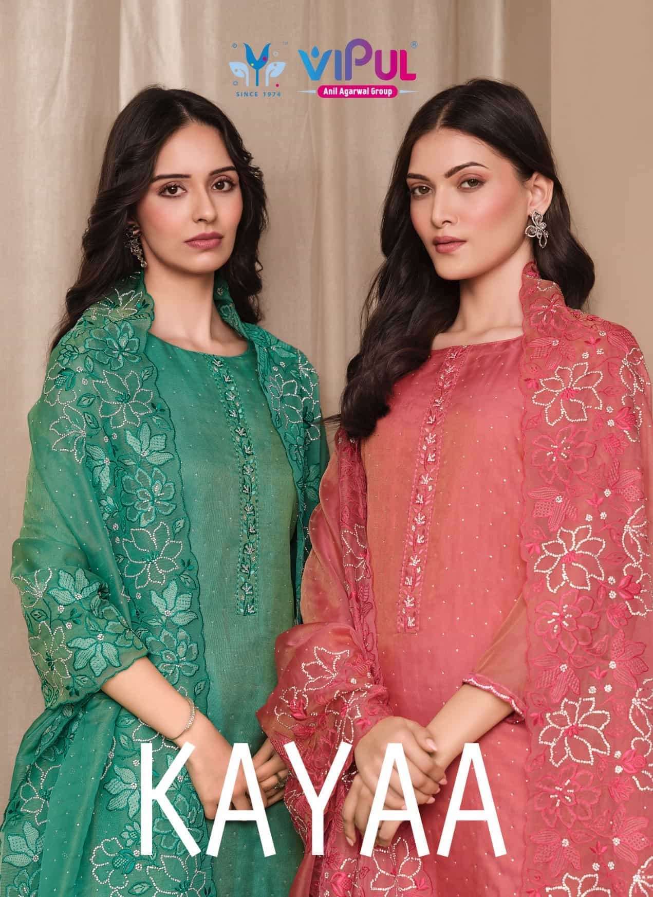 VIPUL FASHION KAYYA DESIGNER PARTYWEAR HEVAY ZARKAN WORK SALWAR KAMEEZ DEALER IN INDIA  