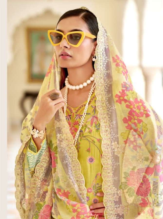 PAKIZA PRINTS FARAH VOL-14  LAWN COTTON KASHMIRI EMBRODERY WORK LADIES SUIT SUPPLIER 