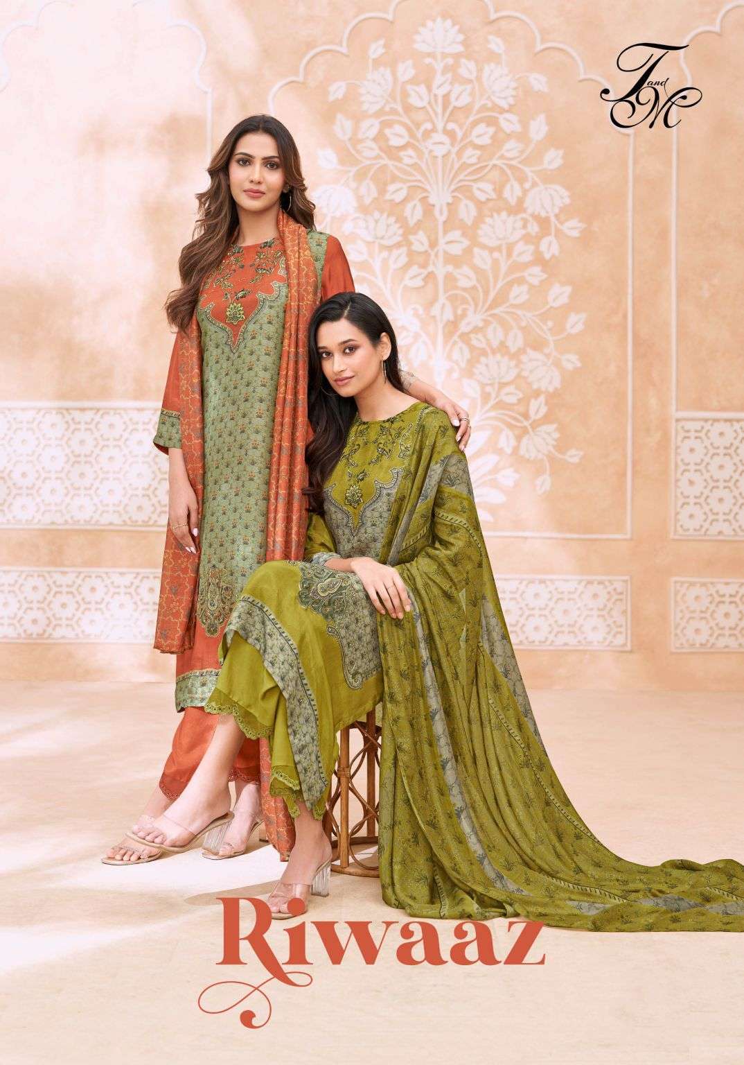 T AND M DESIGNER RIWAAZ PURE SILK DIGITAL PRINTED CASUAL WEAR LADIES SUIT BEST RATE  
