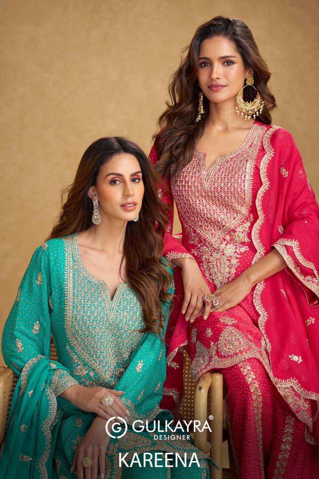 GULKAYRA DESIGNER KAREENA CHINON DIGITAL PRINTED PALAZZO SUIT EXPORTER IN INDIA 