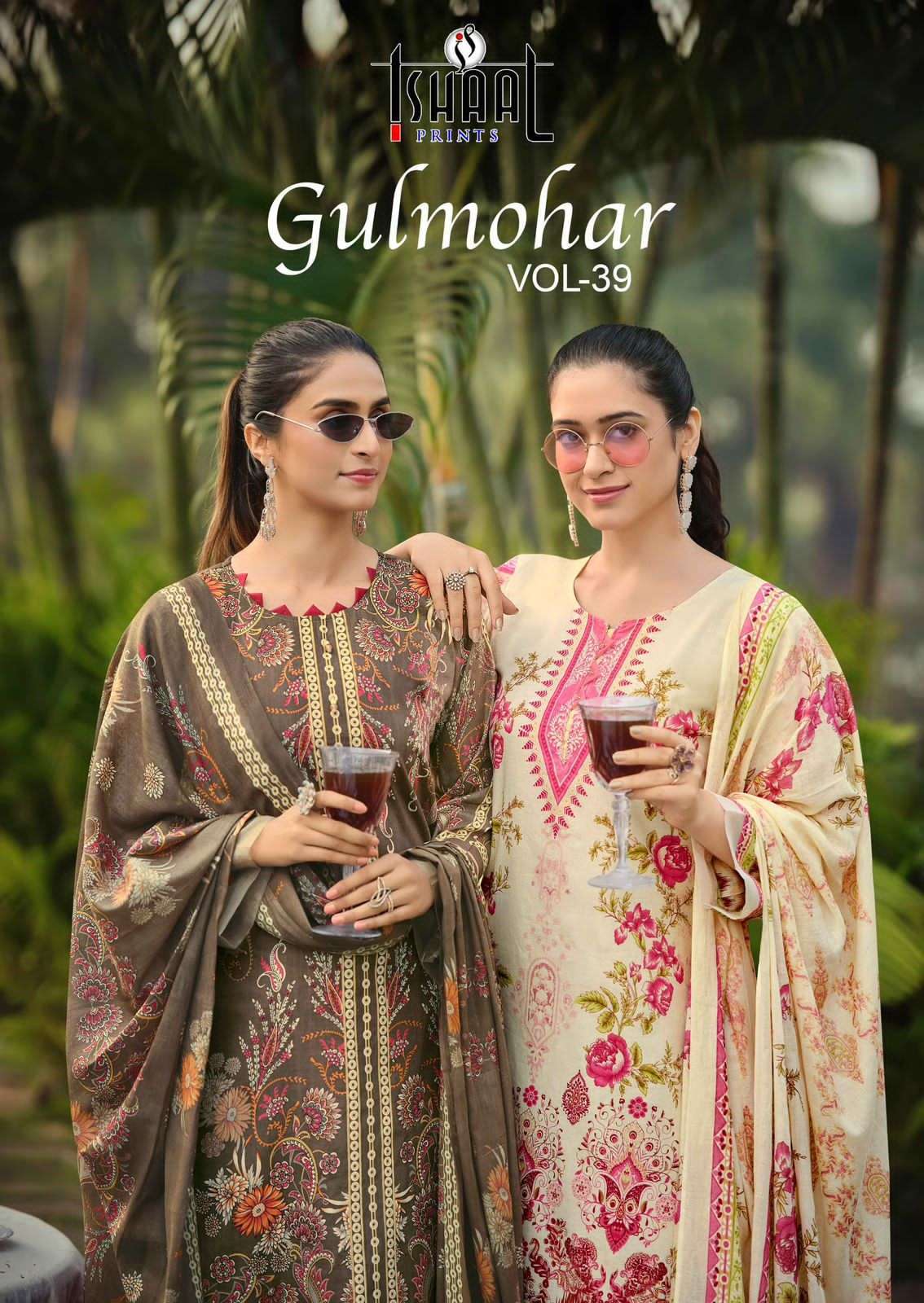 ISHAAL PRINT GULMOHAR VOL-39  LAWN COTTON EMBRODERY WORK SALWAR KAMEEZ WHOLESALER 