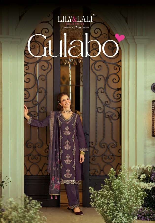 LILY AND LALI GULABO DESIGNER THREE PCS READYMADE SET EXPORTER IN INDIA 