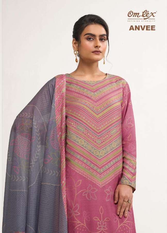 OMTEX AVNEE 12031 COLOURS MUSLIN JACQUARD STYLISH SALWAR KAMEEZ CATALOG SUPPLIER 