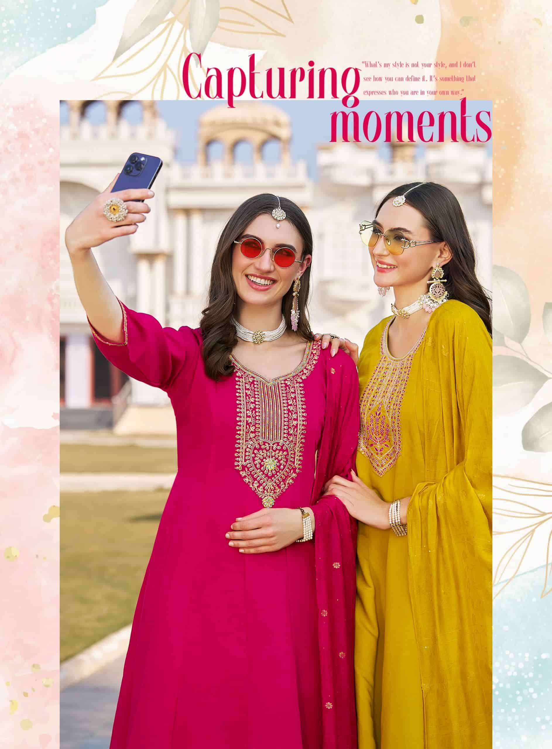 RADHIKA LIFESTYLE GULMOHAR VOL-6 ROMAN SILK PRINTED DESIGNER KURTI WHOLESALE RATE 