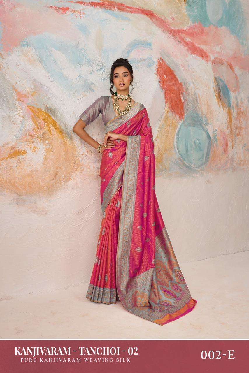 RAJTEX KANJIVARAM TANCHOI-02 DESIGNER PARTYWEAR SILK SAREE EXPORTER IN INDIA