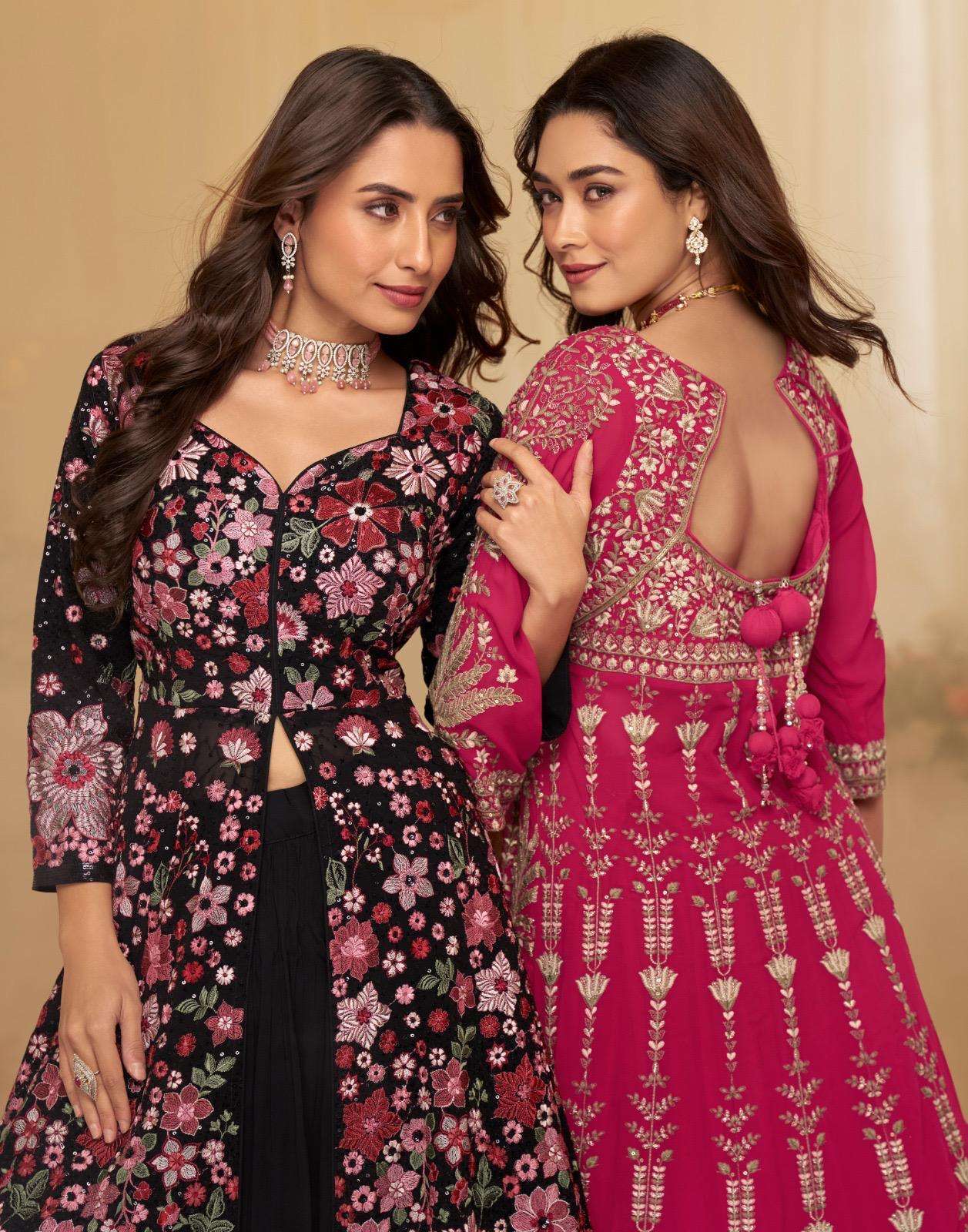 SAYURI DESIGNER ROOP 10175 TO 10176 GEORGETTE PARTYWEAR INDOWESTER SUIT WHOLESALER