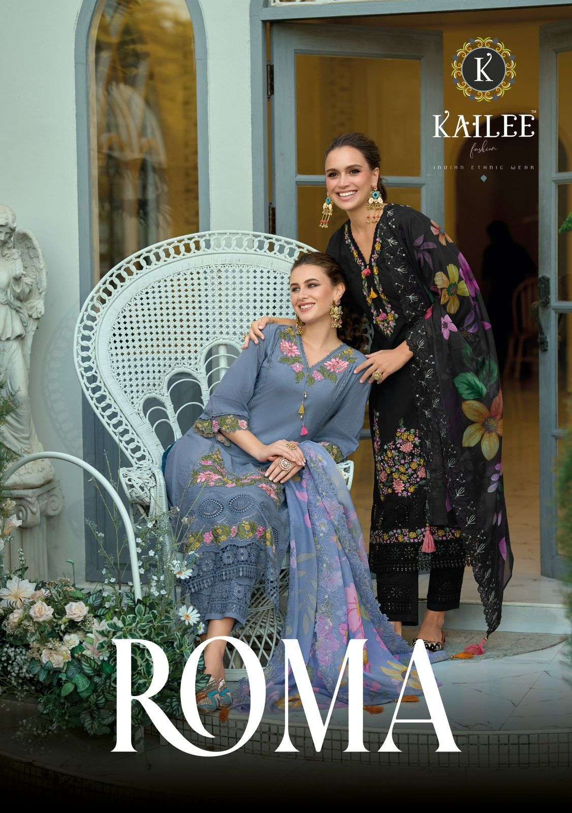 KAILEE FASHION ROMA DESIGNER KURTI PENT AND DUPTTA SET WHOLESALER
