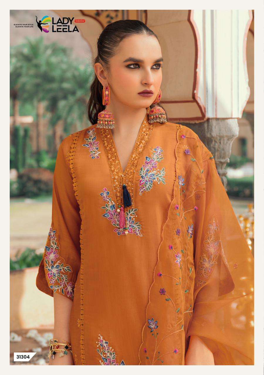 LADY LEELA LEYLA VISCOSE MUL CHANDERI DESIGNER KURTI WITH BOTTOM AND DUPPTA COLLECTION SUPPLIER 