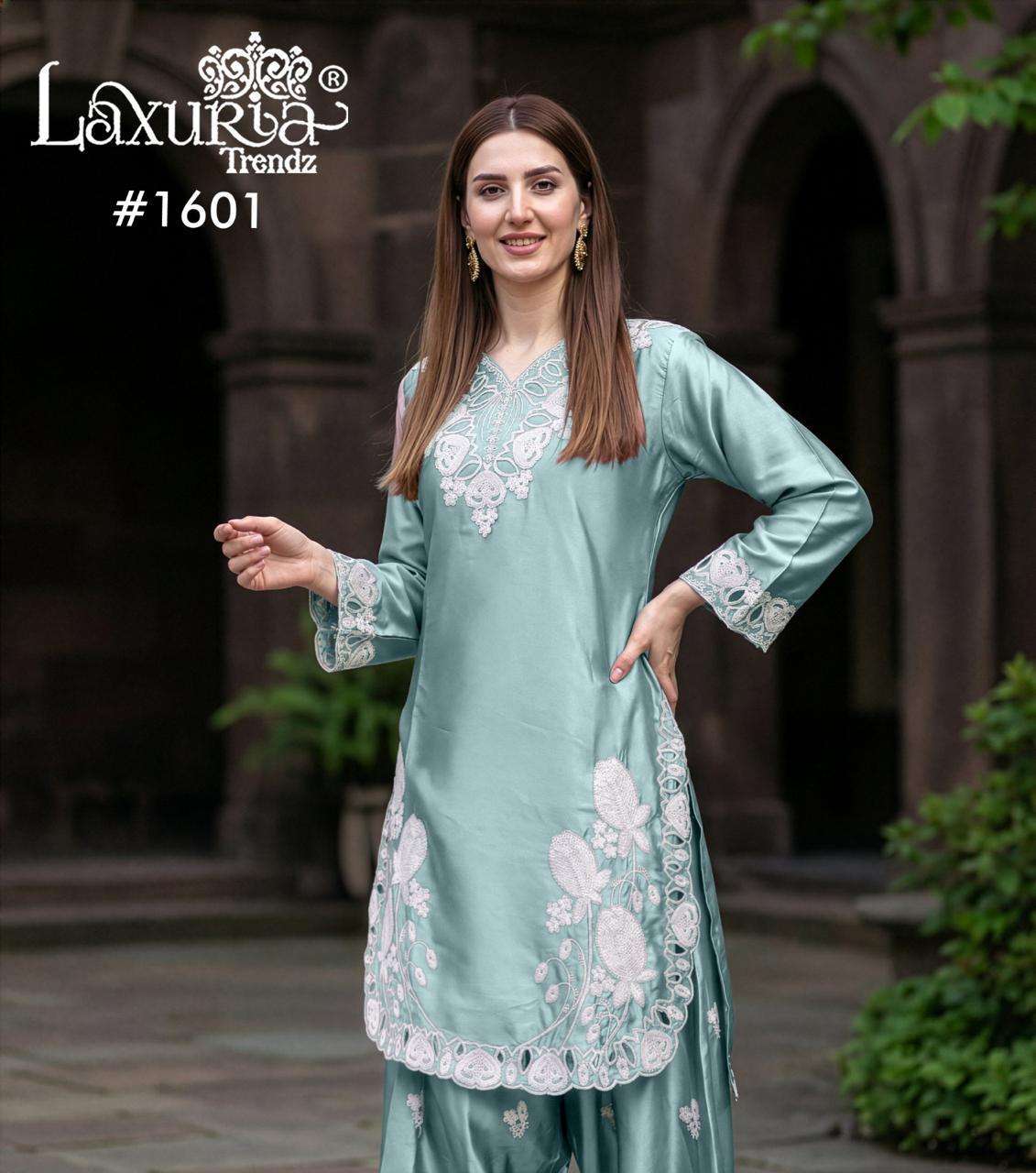LAXURIA TRENDZ 1601 FANCY PAKISTANI READYMADE KURTI WHOLESALER 