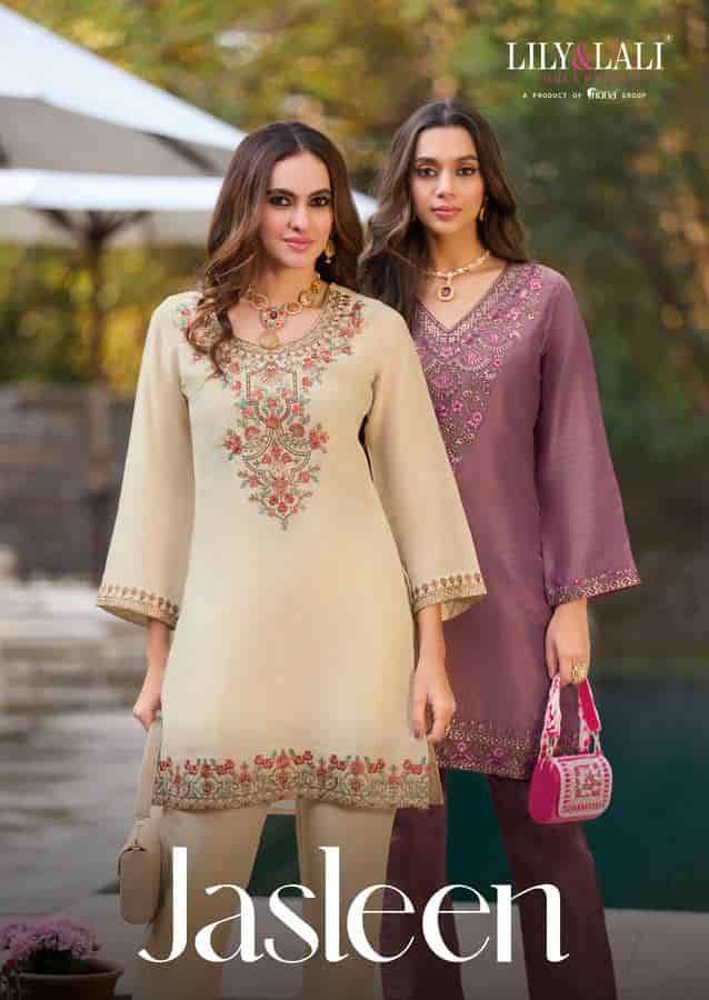 LILY AND LALI JASLEEN VISCOSE SHIMMER DESIGNER READYMADE CORD SET CATALOG EXPORTER