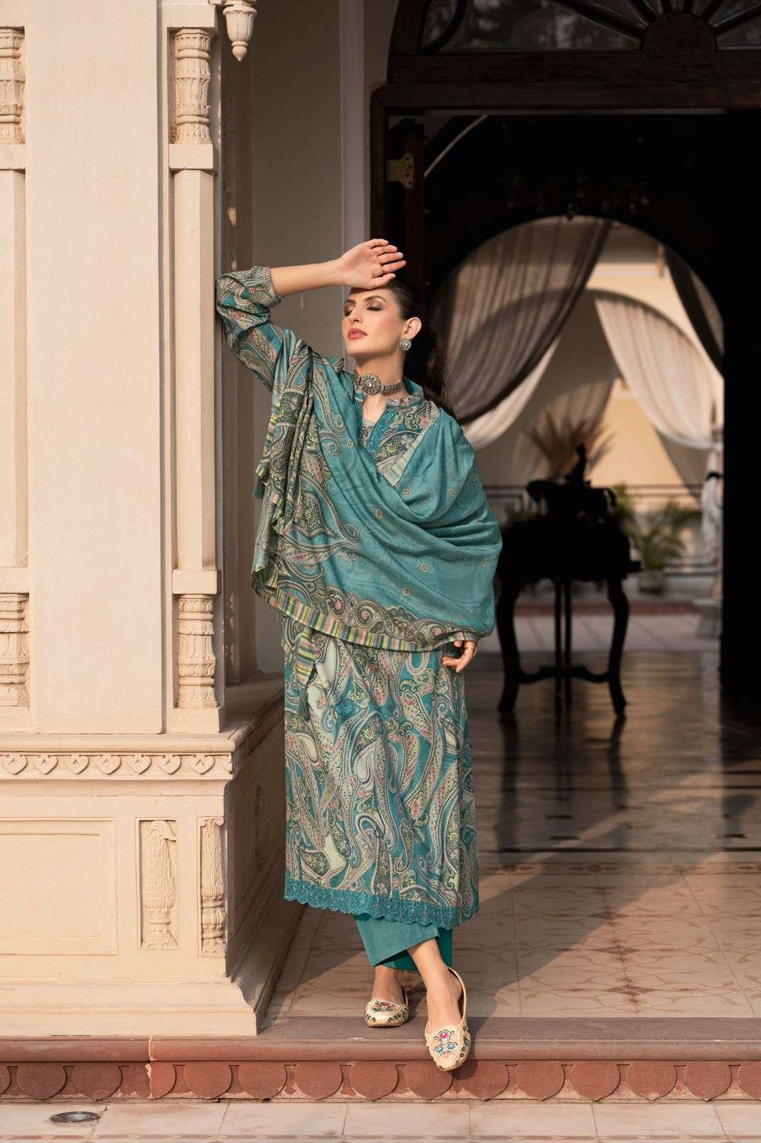 PRM TRENDZ RANGEENZ JAM SILK FANCY EMBRODERY WORK UNSTITCHED SALWAR KAMEEZ WHOLESALER