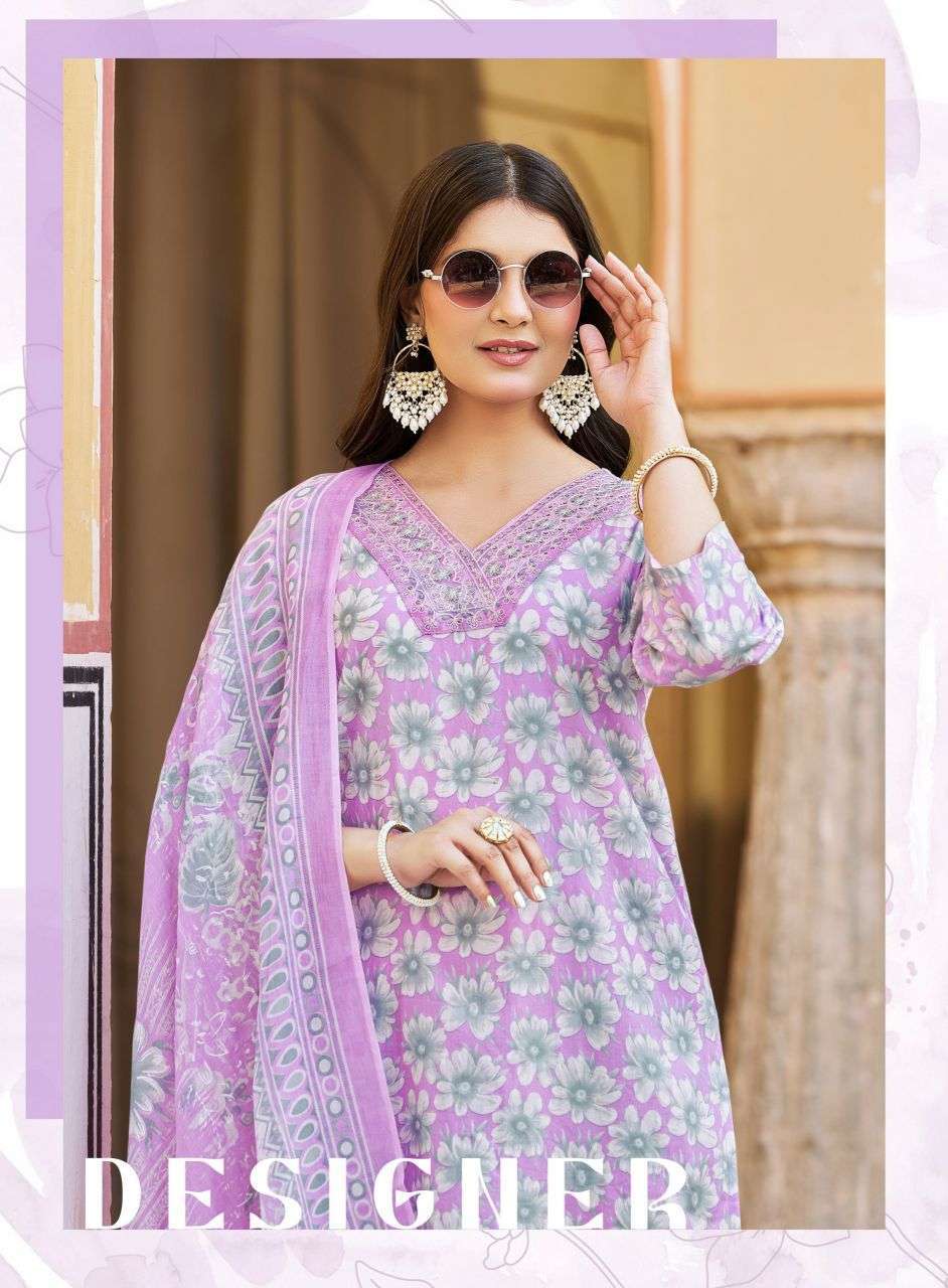 RADHIKA LIFESTYLE COTTON CRAFT VOL-3  DESIGNER COTTON KURTI WHOLESALER 